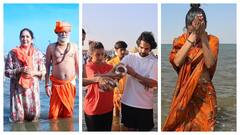 Rajkummar Rao, Patralekha, Neena Gupta, Sanjay Mishra, Esha Gupta Visit Maha Kumbh. See Pics