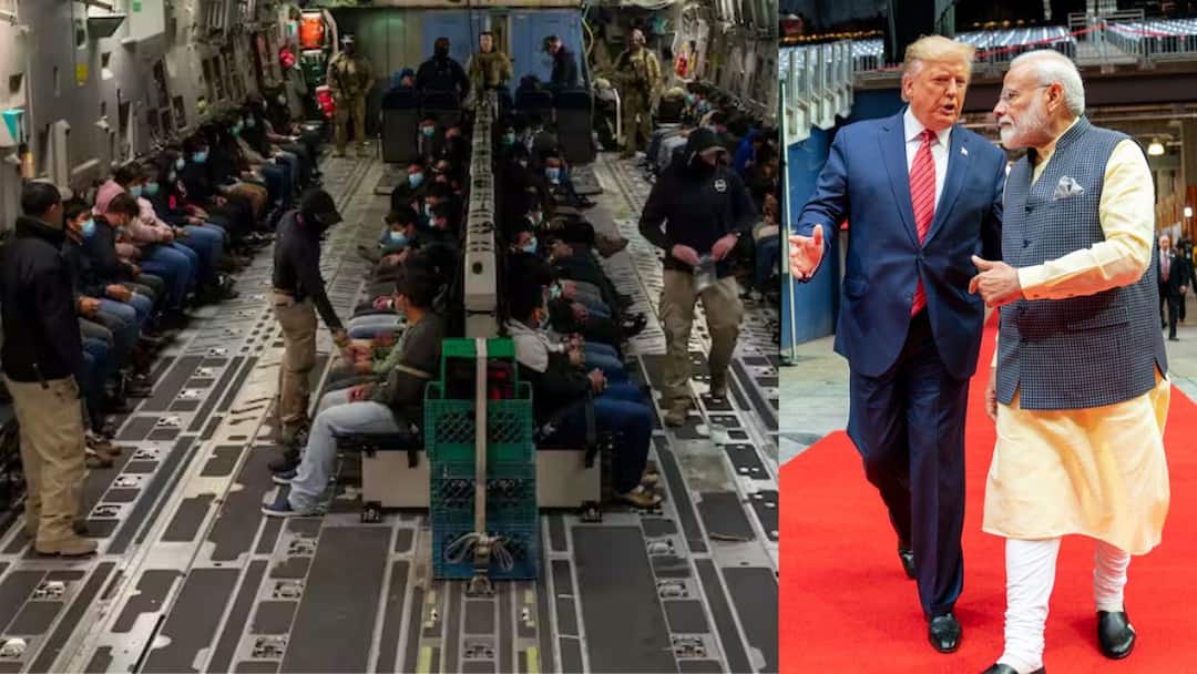 MEA Says 487 More Illegal Indian Immigrants To Be Deported From The US During Modi Will Meet Trump அடுத்த ஷாக்! மேலும் 480 இந்தியர்களை அனுப்பும் அமெரிக்கா! எப்போது, மோடி அமெரிக்க போகிறார்?