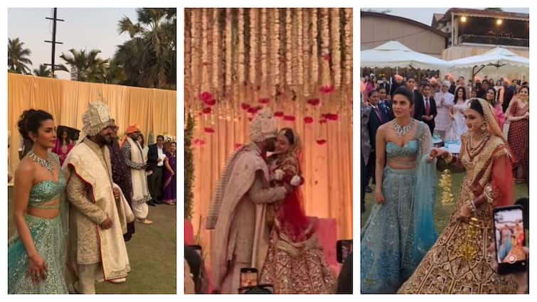 Priyanka Chopra's Brother Siddharth Chopra Marries Neelam Upadhyaya, Kisses The Bride. Watch Wedding Videos