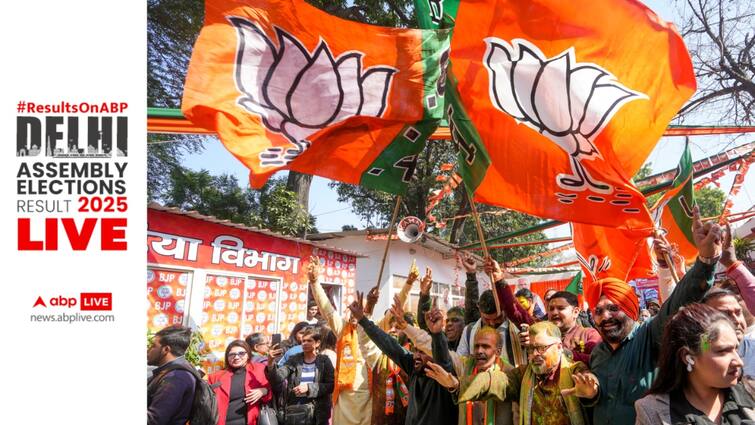 delhi assembly elections results 2025 live updates aap bjp congress arvind kejriwal parvesh verma sandeep dikshit atishi manish sisodia Delhi Election Results Highlights— PM Modi Takes Dig At Congress: 'Giving Gold Medal Of Defeat To Themselves'