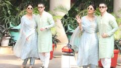 पति निक जोनस के साथ भाई सिद्धार्थ के घर पहुंचीं प्रियंका चोपड़ा, मैचिंग आउटफिट में पैपराजी को दिए पोज