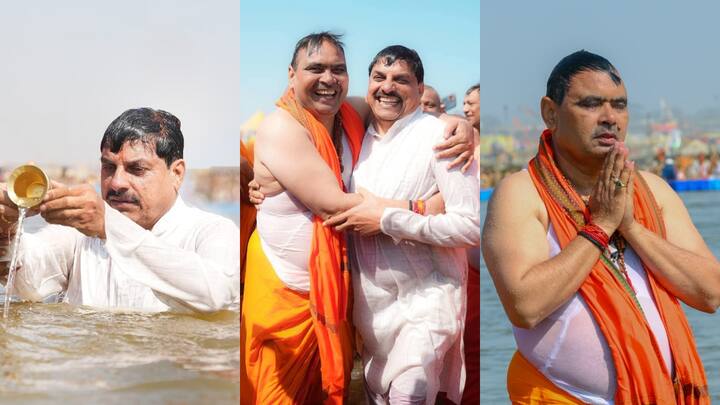 Mahakumbh 2025: राजस्थान के मुख्यमंत्री भजनलाल शर्मा और मध्य प्रदेश के मुख्यमंत्री मोहन यादव ने शनिवार को संगम में डुबकी लगाई. दोनों मुख्यमंत्रियों के साथ उनकी धर्मपत्नियां भी मौजूद थीं.