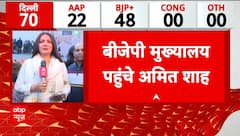 Delhi Election Results: BJP मुख्यालय पहुंचे गृहमंत्री अमित शाह, देखिए सीधी तस्वीर | Arvind Kejriwal | ABP NEWS