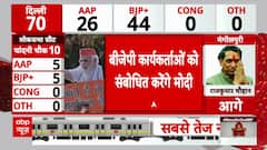 Delhi Election Result LIVE: BJP Marches Towards Victory in Delhi Elections, Party Workers Celebrate