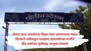 Wardha Crime : नवऱ्यानं मारलं, पत्नीच्या भावनांचा कडेलोट, रागात दीड वर्षाच्या लेकीला घेऊन केलं थरकाप उडवणारं कृत्य; टोकाच्या निर्णयानं वर्धा सुन्न!