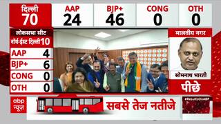 Delhi Election Results 2025: Virender Sachdeva Celebrates at BJP Headquarters with Party Workers