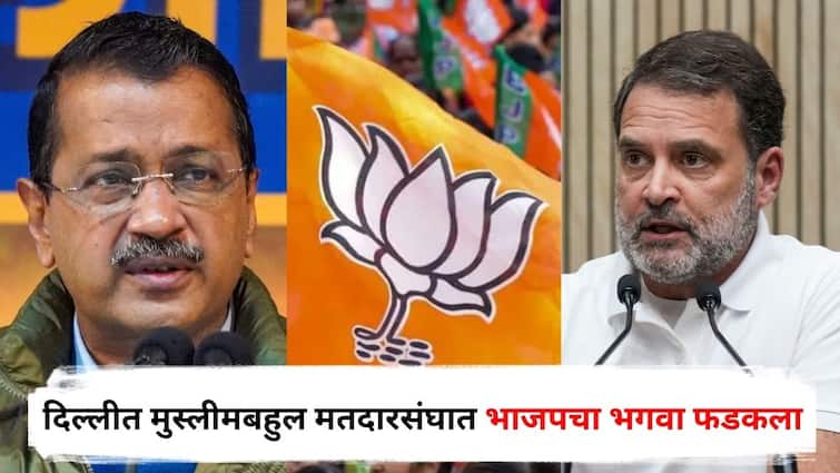 दिल्लीत मुस्लीमबहुल मतदारसंघात भाजपचा भगवा फडकला