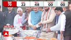 Delhi Election: After BJP's Election Win, Haryana CM Nayab Saini Makes Jalebis in Delhi, Haryana Bhawan