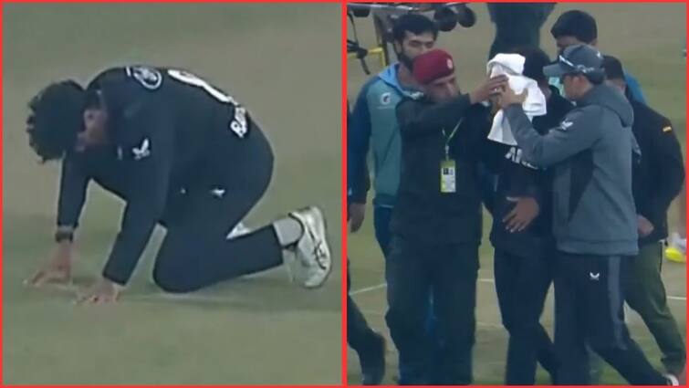 CSK Player Rachin Ravindra Injured Badly During the Match Between New Zealand and Pakistan CSK Rachin Ravindra Injured: சிஎஸ்கே வீரர சாய்ச்சுப்புட்டீங்களேப்பா.!! ரத்தக் காயமடைந்த ரச்சின் ரவீந்திரா..நடந்தது என்ன.?