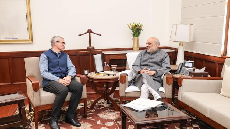 J-K CM Omar Abdullah Meets Home Minister Amit Shah, Discusses Statehood, Law & Order