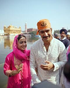 PICS: Vicky Kaushal And Rashmika Mandanna Visit Golden Temple Amid 'Chhaava' Promotions