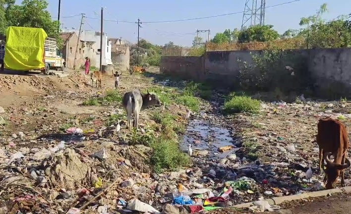 People angry as sewage water back into residential areas in Savarkundla સાવરકુંડલામાં ગટરના પાણી રહેણાંક વિસ્તારોમાં ફરી વળતા લોકોમાં ભયંકર રોષ, જાણો શું કરી માંગ  