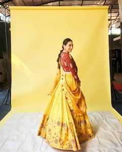Karisma Kapoor Dazzles In A Vibrant Yellow Lehenga Exuding 90's Glamour; SEE PICS