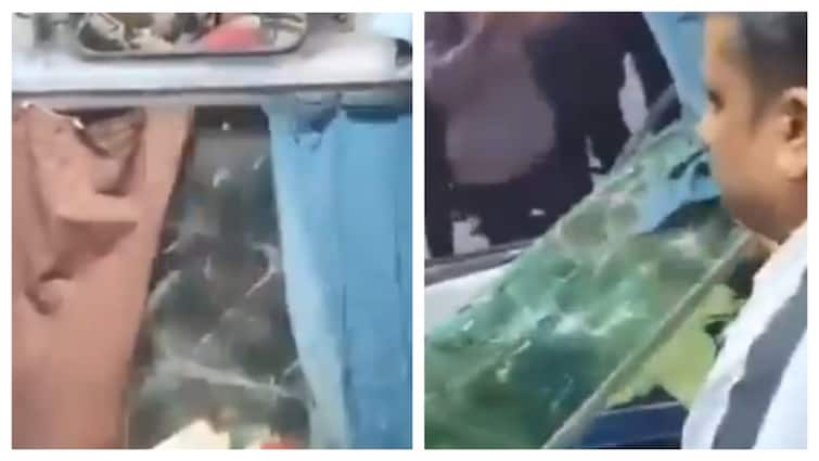 Angry Devotees Break AC Coaches' Glasses After Unable To Board Maha Kumbh-Bound Train — Watch