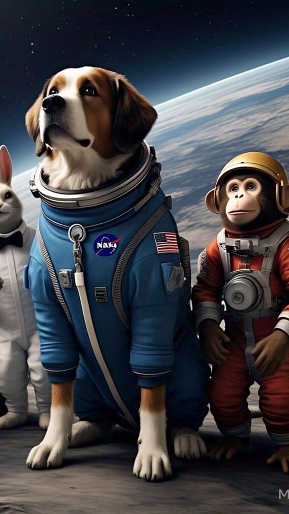 இதுவரை விண்வெளிக்கு சென்ற மனிதன் அல்லாத உயிரினங்கள்