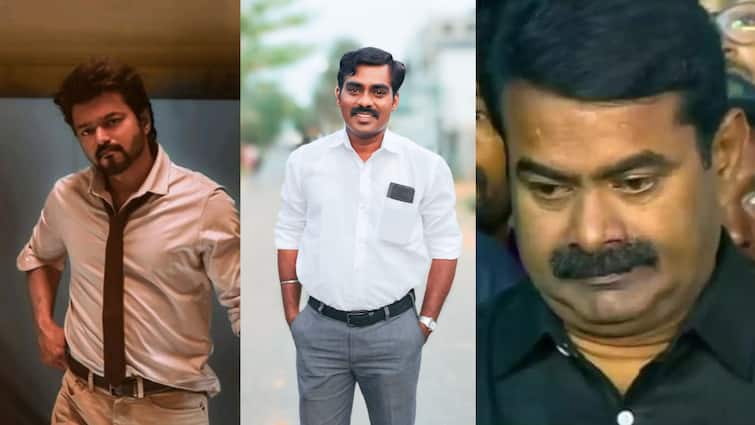 TVK Sampath kumar reply seeman comments on vijay prasanth kishore TVK slams seeman : 