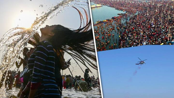 UP के प्रयागराज में महाकुंभ के दौरान करोड़ों लोगो ने स्नान किया. इस दौरान संगम नोज समेत प्रयाग में बने सभी घाटों पर श्रद्धालु दिखे और उन पर पुष्प वर्षा भी हुई.