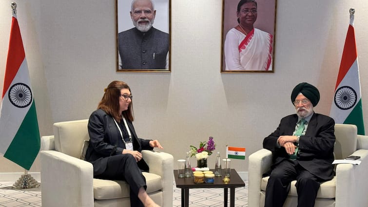 India Energy Week 2025: Hardeep Singh Puri Meets Petrobras CEO Magda Chambriard On Day 2