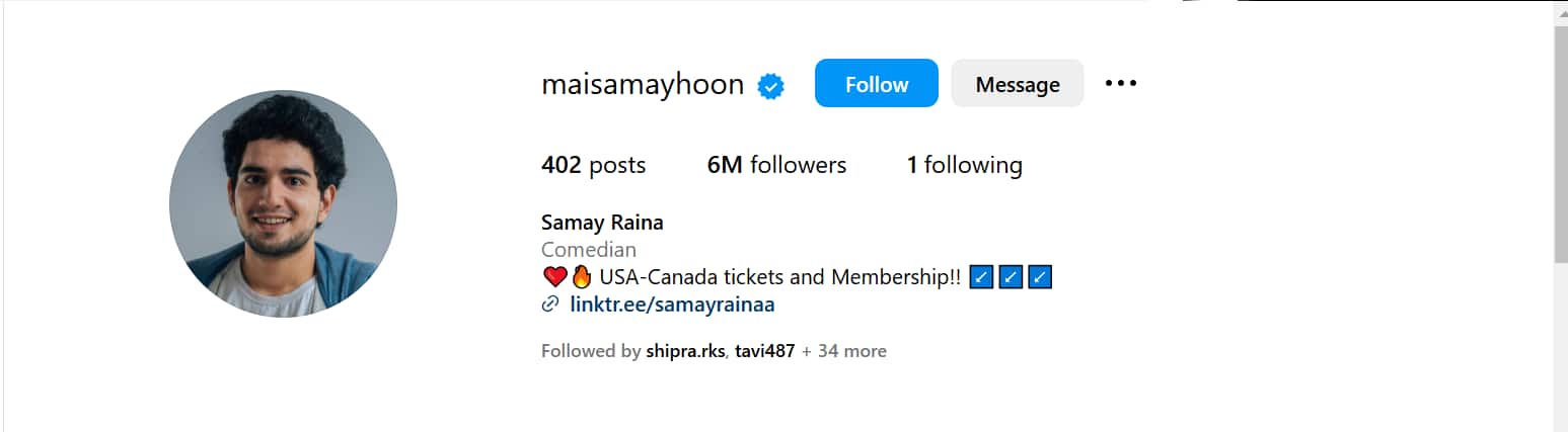 India's Got Latent के होस्ट समय रैना इंस्टाग्राम पर सिर्फ इस लड़की को करते हैं फॉलो, नाम जानकर चौंक जाएंगे आप