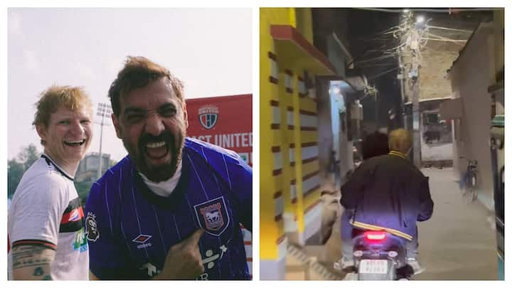 From riding pillion on a scooter with Arijit Singh in the singer’s hometown to sharing his love for football with actor John Abraham, Ed Sheeran's India trip has been nothing short of eventful.