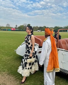 In PICS: Manushi Chhillar’s Elegant Floral Look At The Adani Wedding