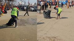 महाकुंभ 2025: माघ पूर्णिमा स्नान के बाद रातभर चला स्वच्छता अभियान, साफ-सुथरे हुए संगम घाट