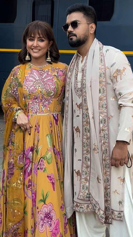 सेलेब्रिटी मास्टरशेफ में बॉयफ्रेंड संग पहुंचीं हिना खान, हुई ग्रैंड एंट्री