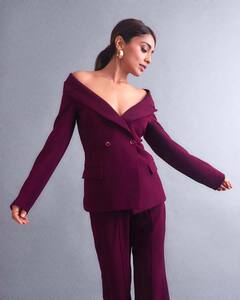 Shriya Saran Raises The Glam Quotient In A Fiery Pantsuit, See All Pics