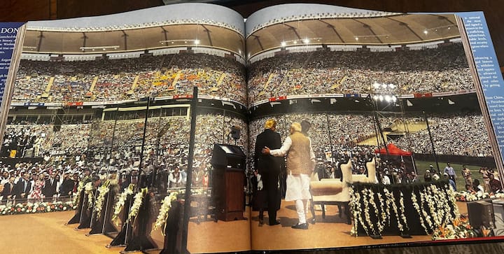 Trump and PM Modi address a massive crowd at the Namaste Trump event in Gujarat.