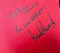 Trump Gifts Signed Copy Of His Book 'Our Journey Together' To PM Modi — IN PICS