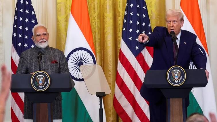 PM Modi US Visit US President Donald Trump says US will sell F-35 stealth fighter jets to India PM Modi US Visit: ભારતને ઘાતક F-35 ફાઇટર જેટ વેચશે અમેરિકા, ટ્રમ્પે કહ્યુ-અનેક અબજ ડોલર સુધી વધારીશું સૈન્ય વેચાણ