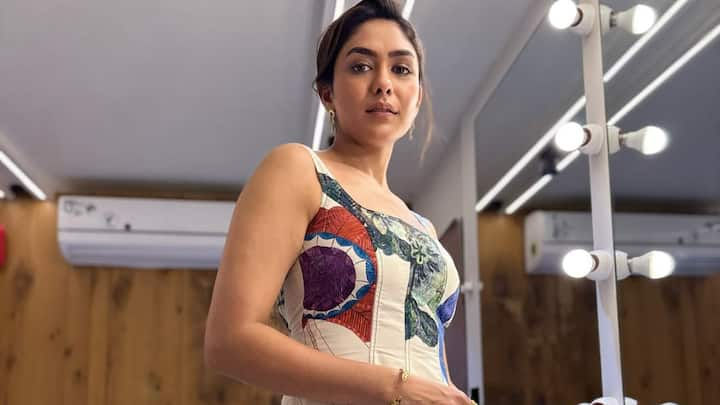 Mrunal Thakur turned heads with her fresh, breezy look that radiated springtime vibes, sporting a stunning floral midi dress.