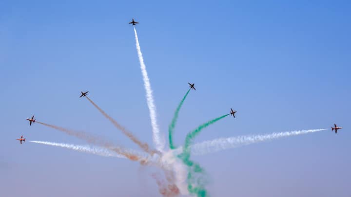 A massive crowd gathered to witness breathtaking aerial stunts on the final day of Aero India 2025 on Friday.