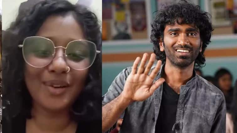 Video of a girl bashing Pradeep Ranganathan for dragon movie goes viral என்னா கிழி...பிரதீப் ரங்கநாதனை கெட்ட கெட்ட வார்த்தையில் திட்டிய பெண்...வைரலாகும் வீடியோ
