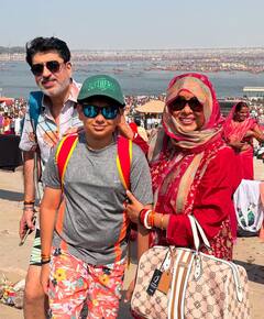 Maha Kumbh 2025: पति और बेटे संग रुपाली गांगुल ने लगाई संगम में डुबकी, तस्वीरें शेयर कर बोलीं - ‘आलौकिक और अदभुत’