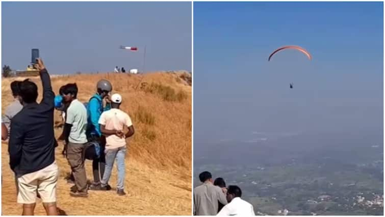 Late For Exam, Maharashtra Student Paraglides To College To Beat Heavy Traffic: WATCH