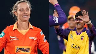 gujarat giants needs 144 runs to win against up warriorz deepti sharma priya mishra up vs gg wpl 2025