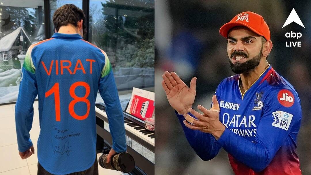 Virat Kohli gives special gift to former RCB teammate Kevin Pietersen son IPL 2025 Virat Kohli: প্রাক্তন সতীর্থকে ভোলেননি কোহলি, ছেলের জন্য পাঠালেন উপহার, জিতে নিলেন মন