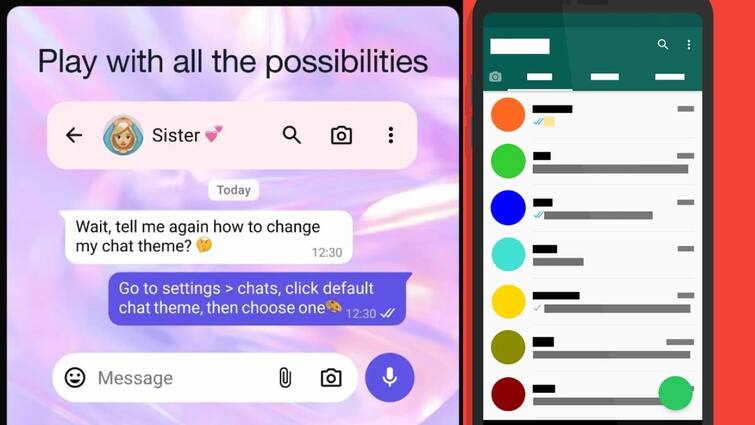 WhatsApp rolls out new chat themes feature How to Change it WhatsApp: வாட்ஸ் அப்பில் சாட் தீம் மாற்றுவது எப்படி? வெளியான புதிய அப்டேட்!