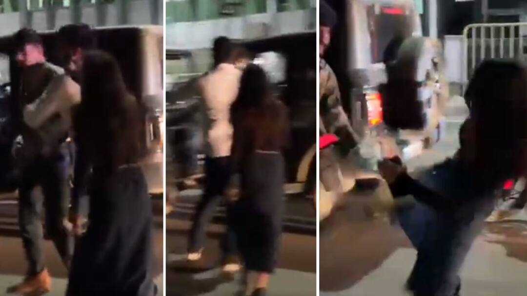 Miscreants in Thar showed the middle finger to a couple riding a Pulsar on the road also beat up the young man in jaipur Video : थारमधील बदमाशांनी पल्सरवरुन चाललेल्या कपलला भर रस्त्यात मधलं बोटं दाखवलं, तरुणालाही मारहाण; संतापलेल्या तरुणीने..