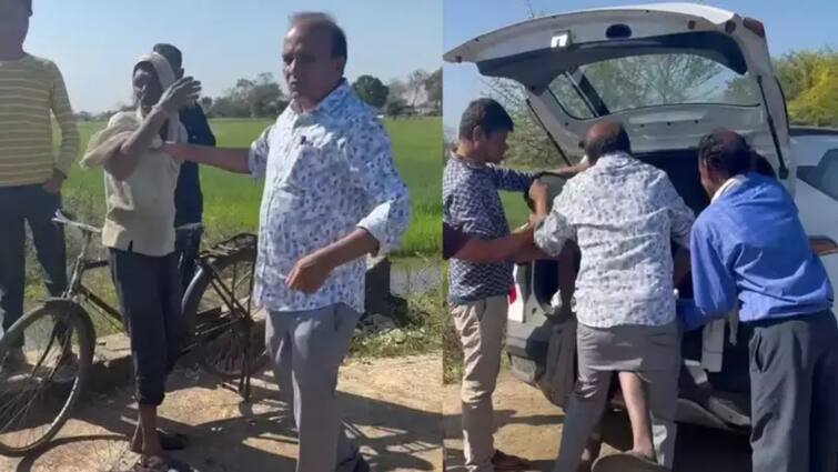 MP Seoni SDO suspended for attempting to lock farmer in trunk of car by holding him by his collar ann एमपी के सिवनी में किसान की कॉलर पकड़कर कार की डिक्की में बंद करने की कोशिश, SDO निलंबित