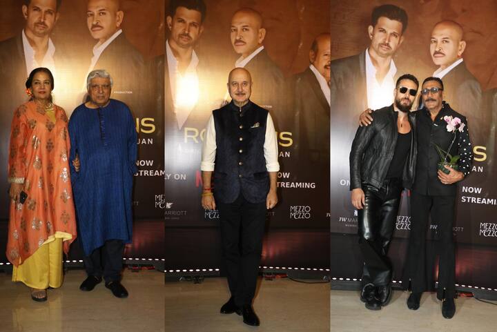 इसके अलावा अनुपम खेर, शबाना आजमी, जावेद अख्तर, टाइगर श्रॉफ और जैकी श्रॉफ भी 'द रोशन्स' के सक्सेस बैश में शामिल हुए.