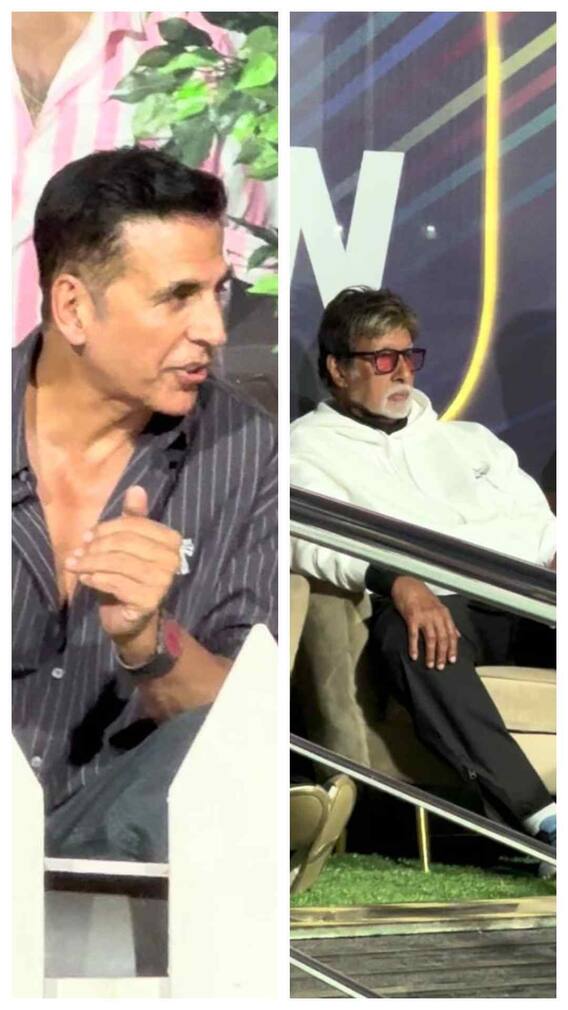 अक्षय कुमार ने छुए अमिताभ के पैर, ISPL में दिखा ऐसा नजारा
