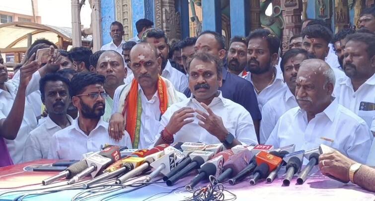 Minister Murugan says karthigai deepam should be lit on the top of Tiruparangunram hill tnn திருப்பரங்குன்றம் மலை உச்சியில் கார்த்திகை தீபம் ஏற்ற முன்வர வேண்டும் - அமைச்சர் எல்.முருகன்
