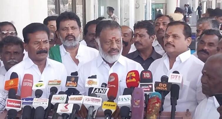 ops press meet in madurai he say No one needs to intercede for me regarding joining admk tnn அதிமுகவில் இணைவது தொடர்பா எனக்காக யாரும் பரிந்து பேசத் தேவையில்லை - ஓபிஎஸ்