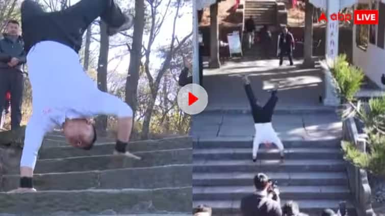 sun guo shan 38 year old man from china climbed high mountains with his own hands video goes viral Trending Video:  માણસ છે કે રોબોટ!  ચીની વ્યક્તિનું  આ દિલધલક  પરાક્રમ જોઇ દંગ રહી જશો, જુઓ વીડિયો