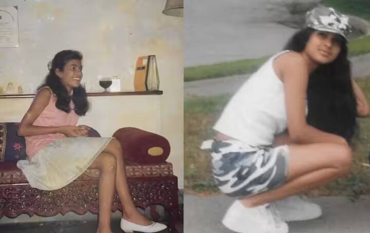 या फोटोंमध्ये प्रियांकाचे वय अवघे 13 वर्षे असून तो फोटो 1995 सालचा आहे. या फोटोमध्ये तिच्या पुढे एक ग्लास दिसतोय. या ग्लासमधून मी कोला पित होते, असे प्रियांकाने सांगितले आहे. तर दुसऱ्या फोटोत प्रियांका चोप्रा शॉर्ट ड्रेसमध्ये दिसतेय. बोस्टनमधील हा फटो असून हा फोटो 1997 सालातील आहे.