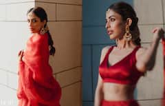 लाल लहंगा और माथे पर बिंदी लगा खूब जचीं प्रिया बनर्जी, मेहंदी में प्रतीक बब्बर संग किया लिपलॉक, देखें फोटोज