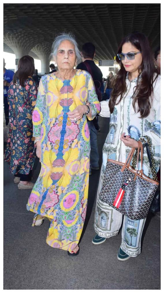 सलमान की मां सलमा और हेलन संग एयरपोर्ट पर दिखे बेटी-दामाद