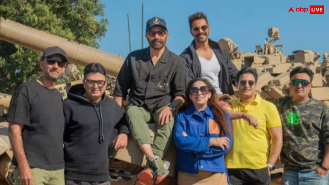 Border 2 set Sunny Deol Varun Dhawan First Pic Out shooting is going on in Jhansi cantt Border 2 के सेट से सनी देओल-वरुण धवन की पहली तस्वीर आई सामने, झांसी कैंट में चल रही है शूटिंग